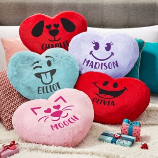 Plush Heart Character Pillow
