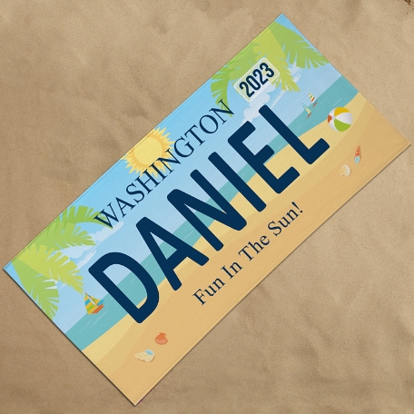 Roadtrip Beach Towel-Standard