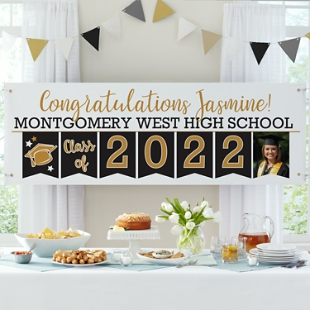 Yay Grad! Celebration Photo Banner