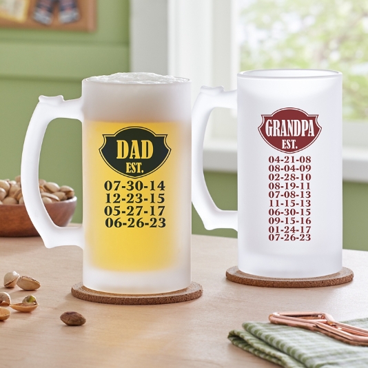 Scandinavia Beer Mugs - Set of 4 (Free Personalization)