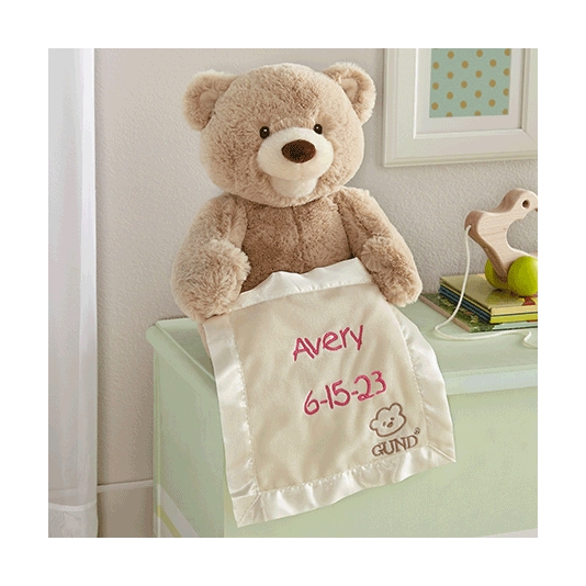 Blue peek a boo bear sales
