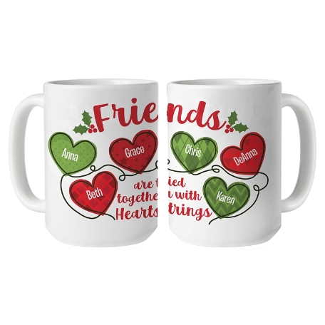 Holiday Heartstrings Mug - 15oz - Friends
