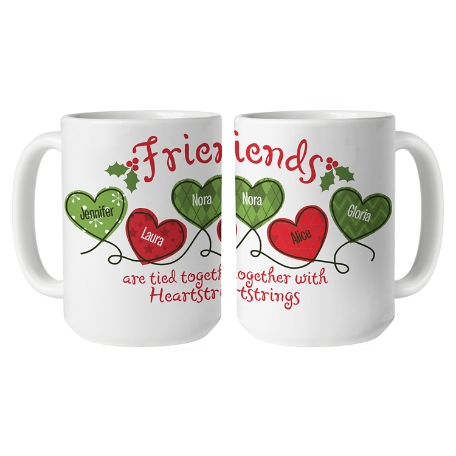 Holiday Heartstrings Mug - 15oz - Friends