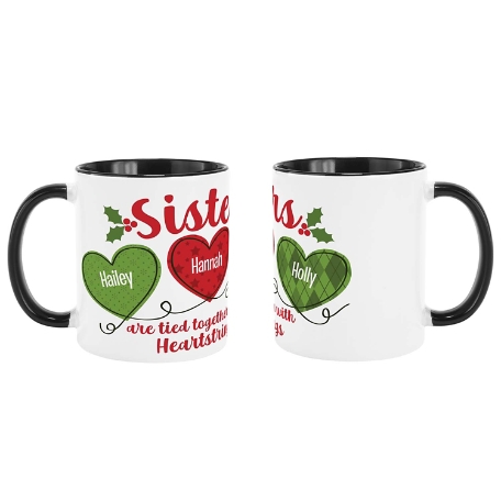 Holiday Heartstrings Mug - 11oz - Sisters