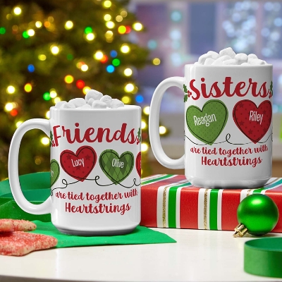 Festive Heartstrings Personalized Mug