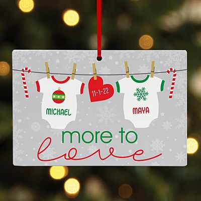 More to Love Baby Rectangle Ornament
