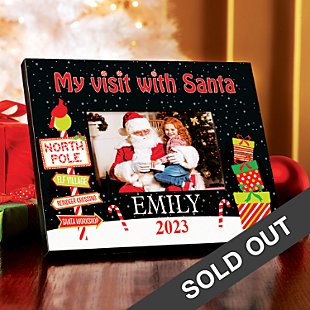 Visit with Santa Picture Frame