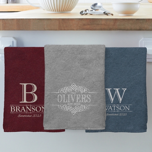 Decorative Name Kitchen Towel Personal Creations