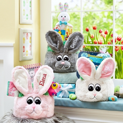 Ultra Soft Bunny Personalized Easter Basket