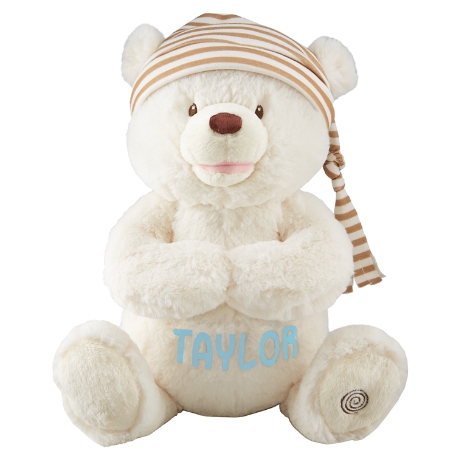 GUND® Animated Prayer Bear-Blue Name