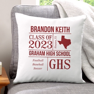 All About the Graduate Throw Pillow
