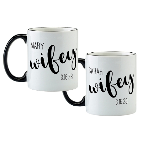 Better Half Coffee Mug Set - Wifey/Wifey