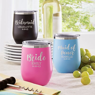 Bridal Party Insulated Wine Tumbler
