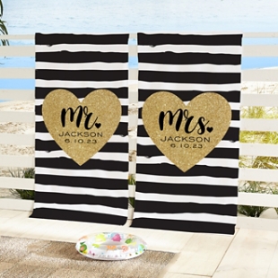 Just Married Beach Towels