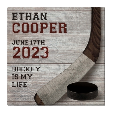 Superstar Sports Canvas - Hockey - 16X16