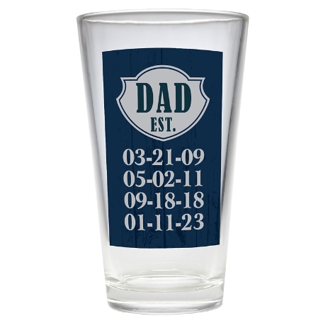Established Pint Beer Glass - Blue
