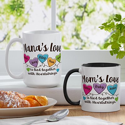Heartstrings Connection Personalized Mug