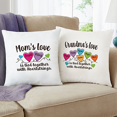 Heartfelt Connections Personalized Throw Pillow