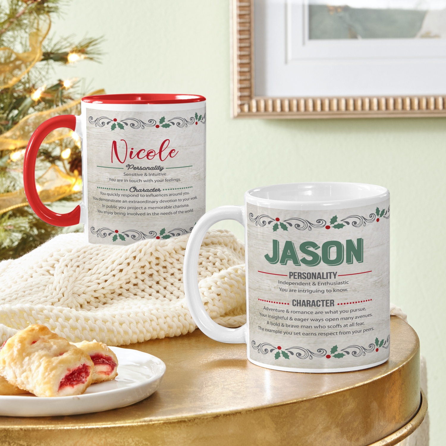 Festive Name Meaning Personalized Mug