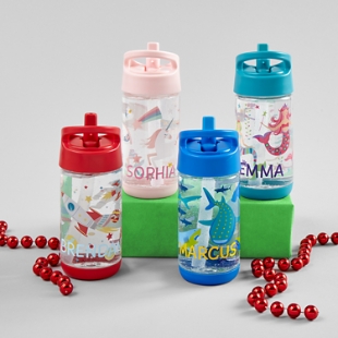 Personalised Animal Illustration Reusable Water Bottle for 