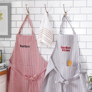 Classic Striped Kitchen Apron