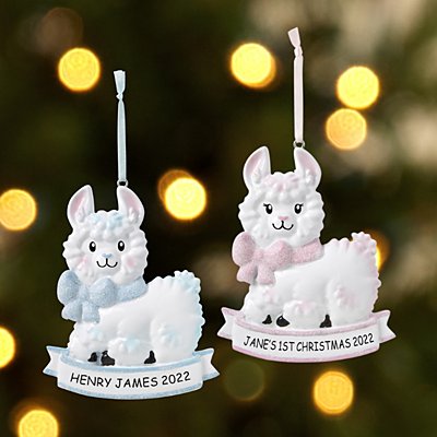 Fa La La Llama Baby Ornament