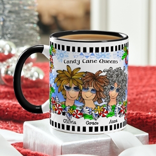 Name Your Sisterhood Christmas Greeting Mug by Suzy Toronto