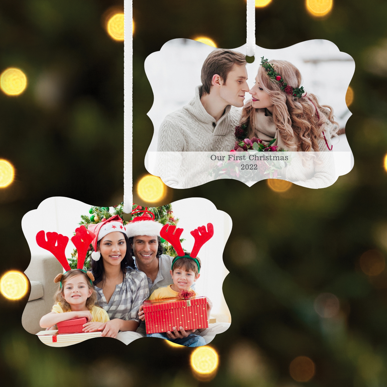 Picture Perfect Photo Scroll Ornament