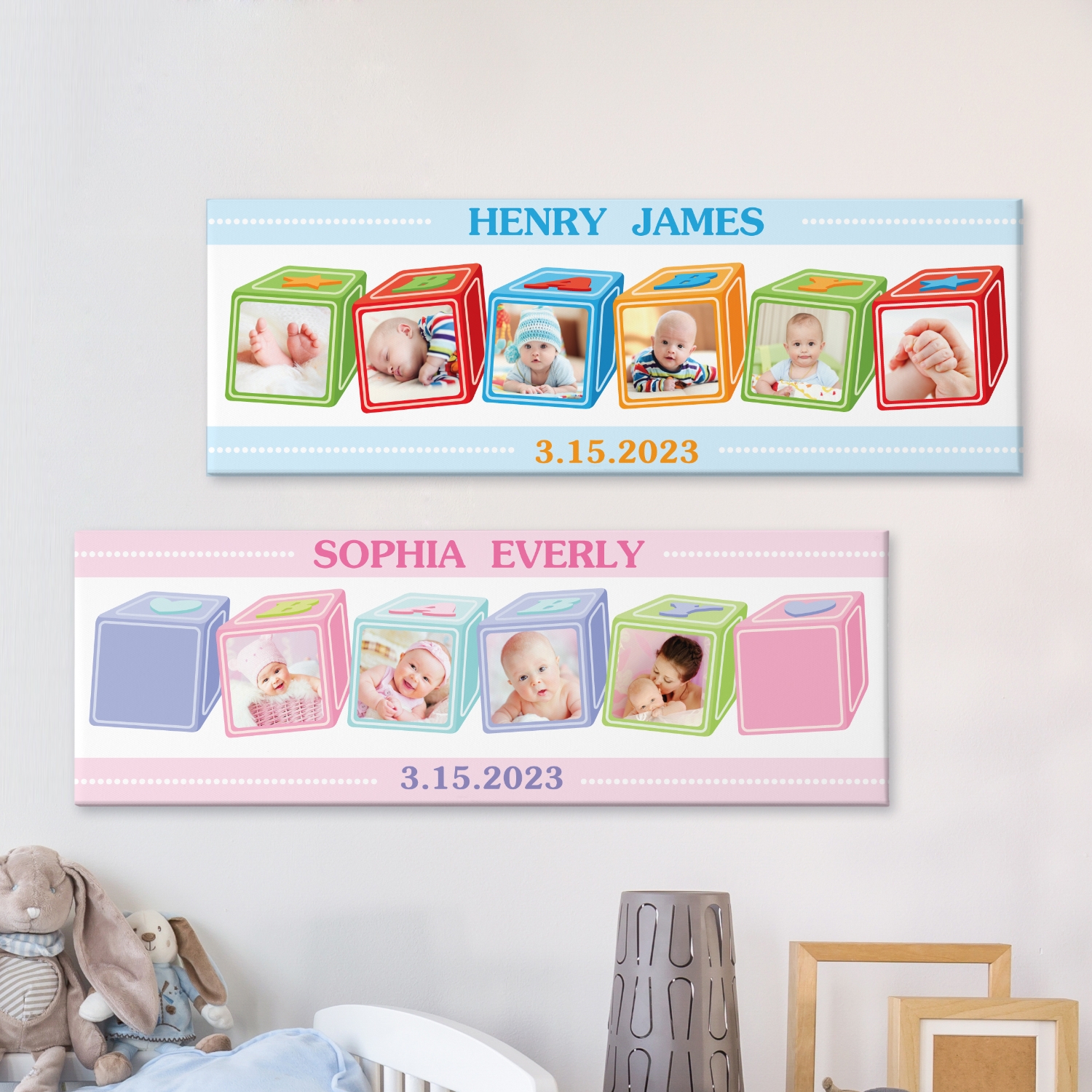 ABC Baby Blocks Photo Canvas