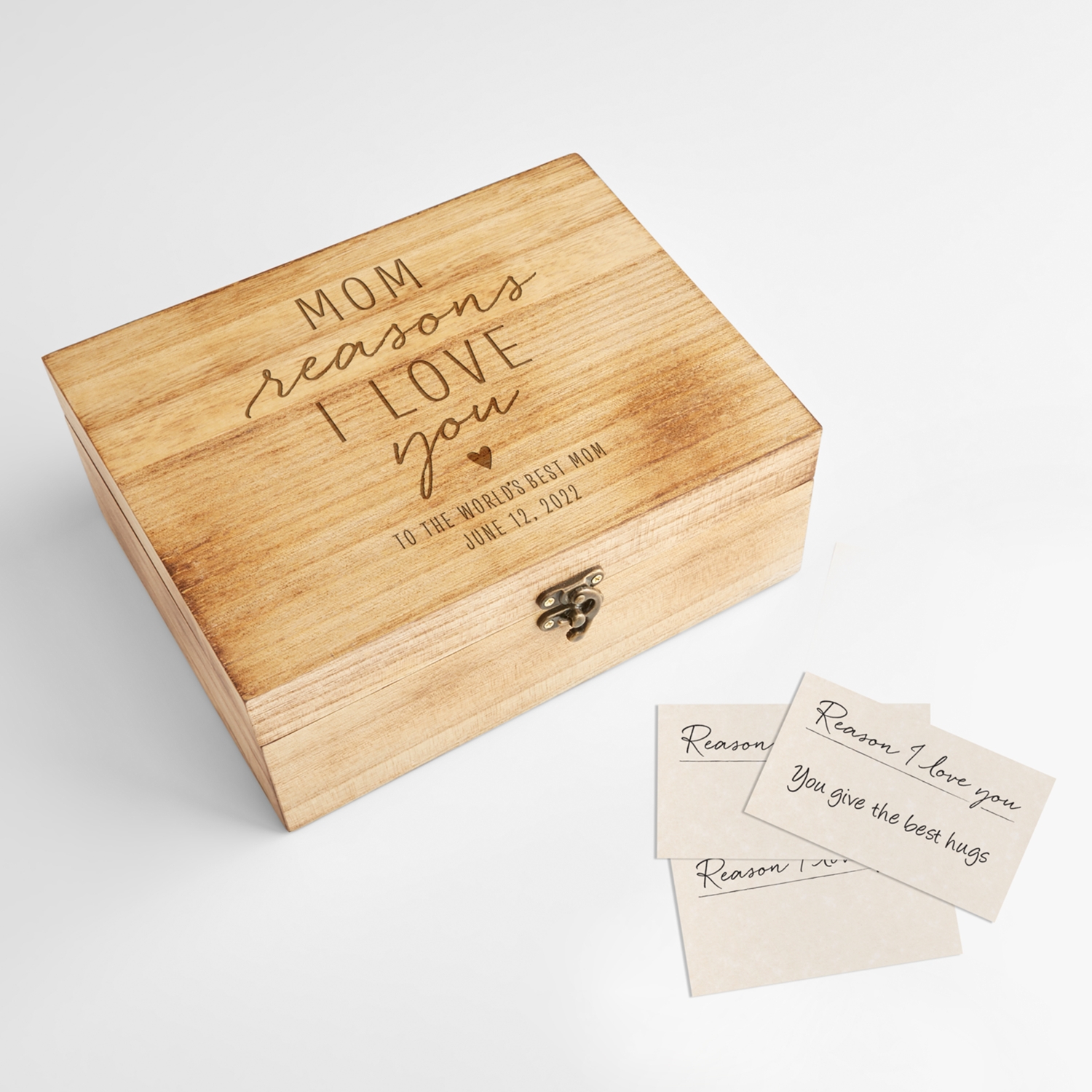 Reasons I Cherish You Personalized Keepsake Box