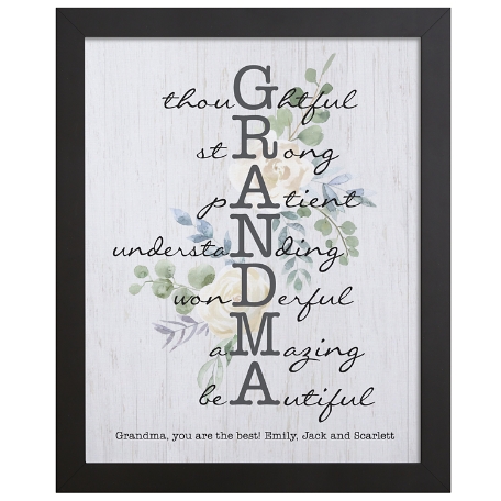 Amazing Mother & Grandma Canvas-Framed 18x24-Grandma