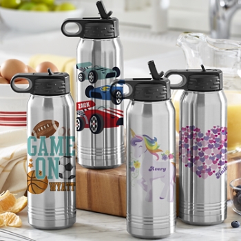 Fun Graphic Stainless Steel Water Bottles