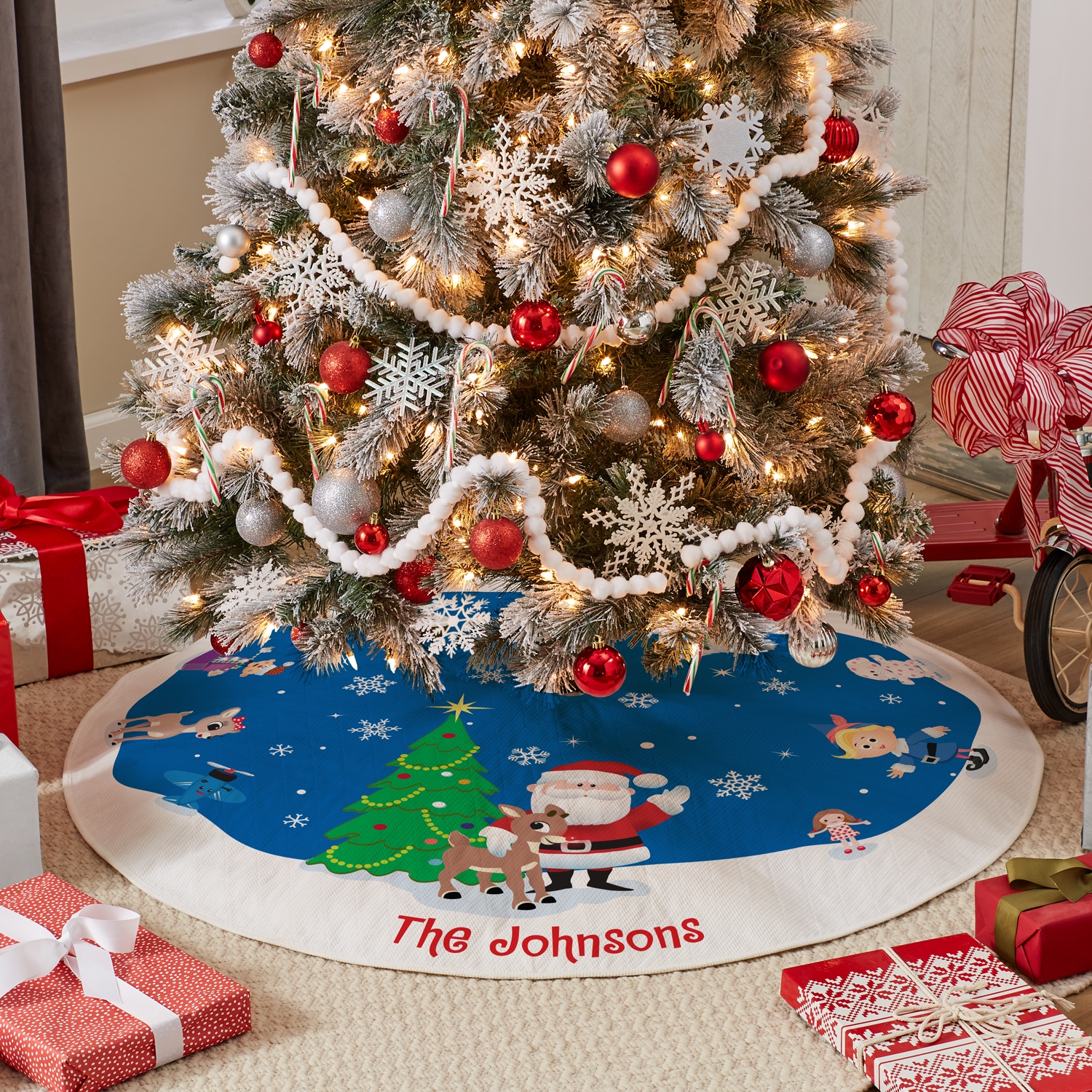 Rudolph® Winter Fun Tree Skirt