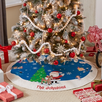 Rudolph® Winter Fun Quilted Tree Skirt