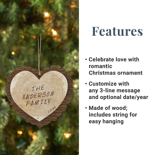 Our Family - Personalized Heart Ornament