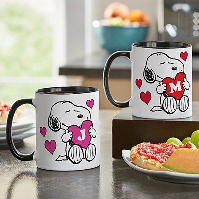 PEANUTS® Snoopy™ Initial Heart Mug