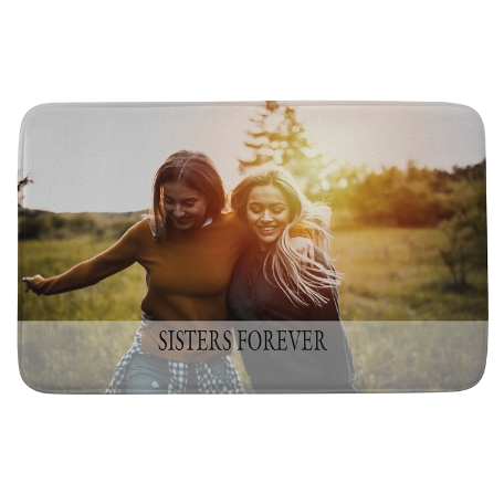 Picture-Perfect Photo with Message Bath Mat 21x34