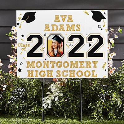 Year Of The Graduate Photo Yard Sign