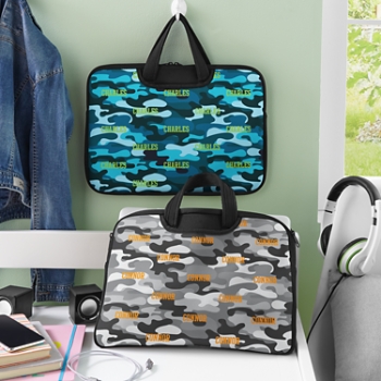 Camo Name Laptop Carrying Bag