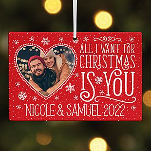 All I Want for Christmas Photo Rectangle Ornament