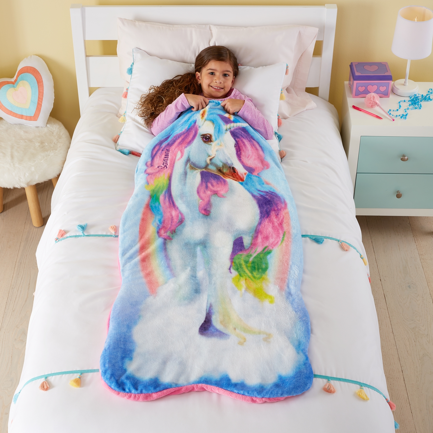 Enchanted Unicorn Personalized Blankie Tails®