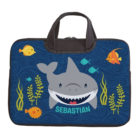 Fun Graphic Laptop Carrying Bag - Shark