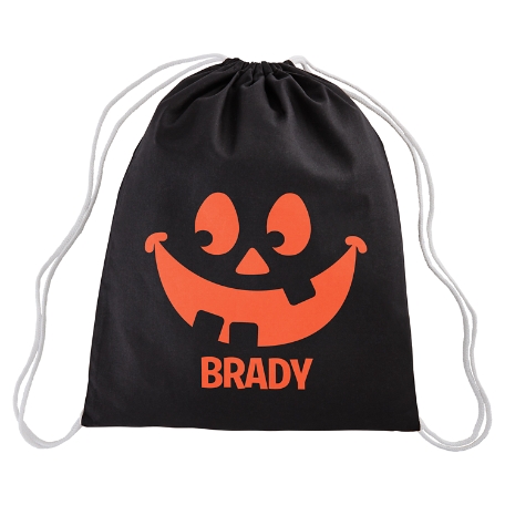 Funny Faces Reflective Drawstring Treat Bag - Dimples