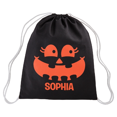 Funny Faces Reflective Drawstring Treat Bag - Lashes