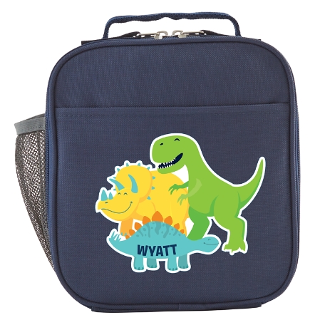 Fun Graphic Navy Lunchbox - Dinosaurs