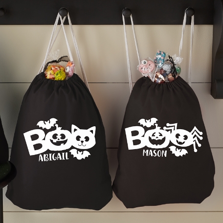 Halloween Friends Glow in the Dark Drawstring Treat Bag