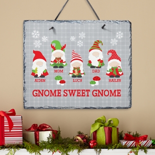 Holiday Gnome Family  Slate