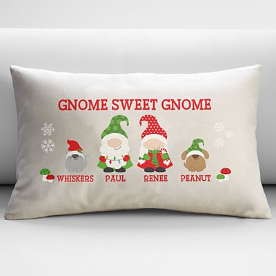 Holiday Gnome Family  Cushion