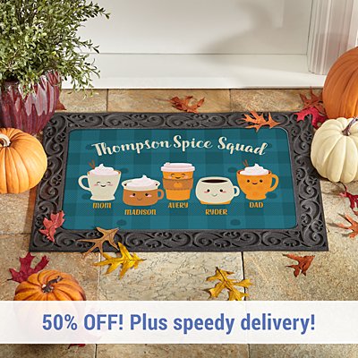 Pumpkin Spice Family Doormat