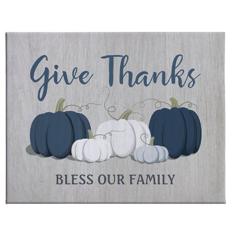 Thankful Pumpkins Canvas - Unframed - 18x24